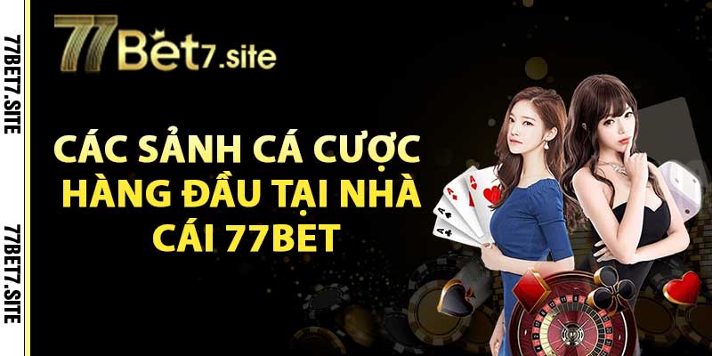 Các sảnh cá cược hàng đầu tại nhà cái 77bet